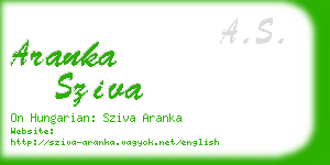 aranka sziva business card